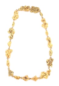 SOLID GOLD NUGGET CHAIN