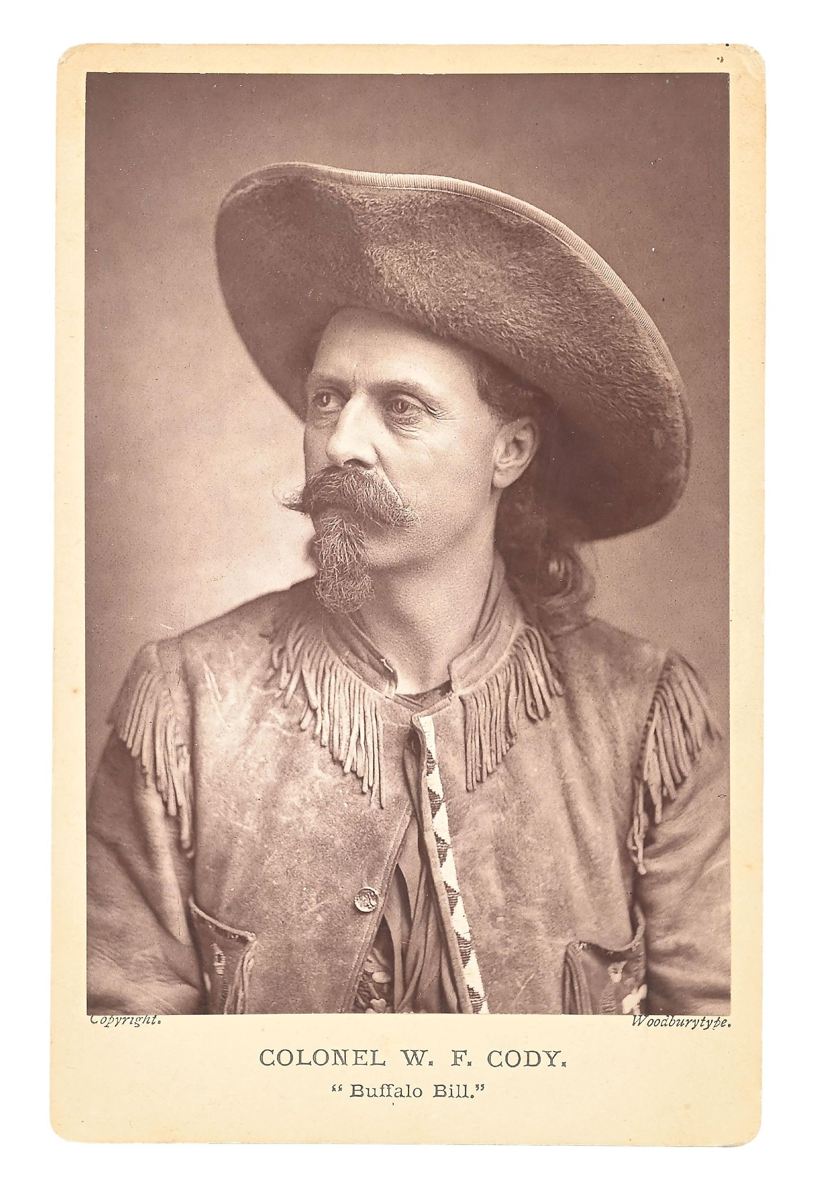 BUFFALO BILL WOODBURY-TYPE PHOTOGRAPH (1 of 3)