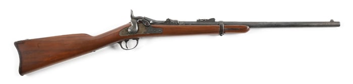 (A) CUSTER RANGE SPRINGFIELD MODEL 1873 TRAPDOOR CARBINE