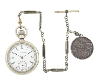 WELLS FARGO MERITORIOUS SERVICE WATCH AND MEDALLION