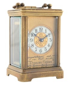 WELLS FARGO PRESENTATION CLOCK BY SHREVE OF SAN FRANSISCO