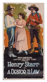HENRY STAR IN "A DEBTOR TO THE LAW" MOVIE POSTER