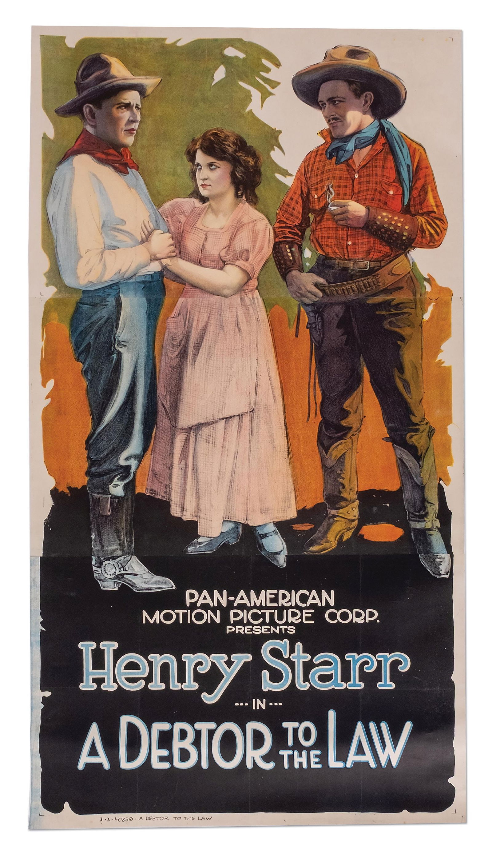 HENRY STAR IN "A DEBTOR TO THE LAW" MOVIE POSTER (1 of 2)