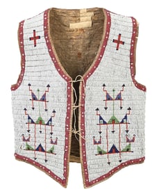 SIOUX (LAKOTA) MEN'S BUFFALO HIDE VEST