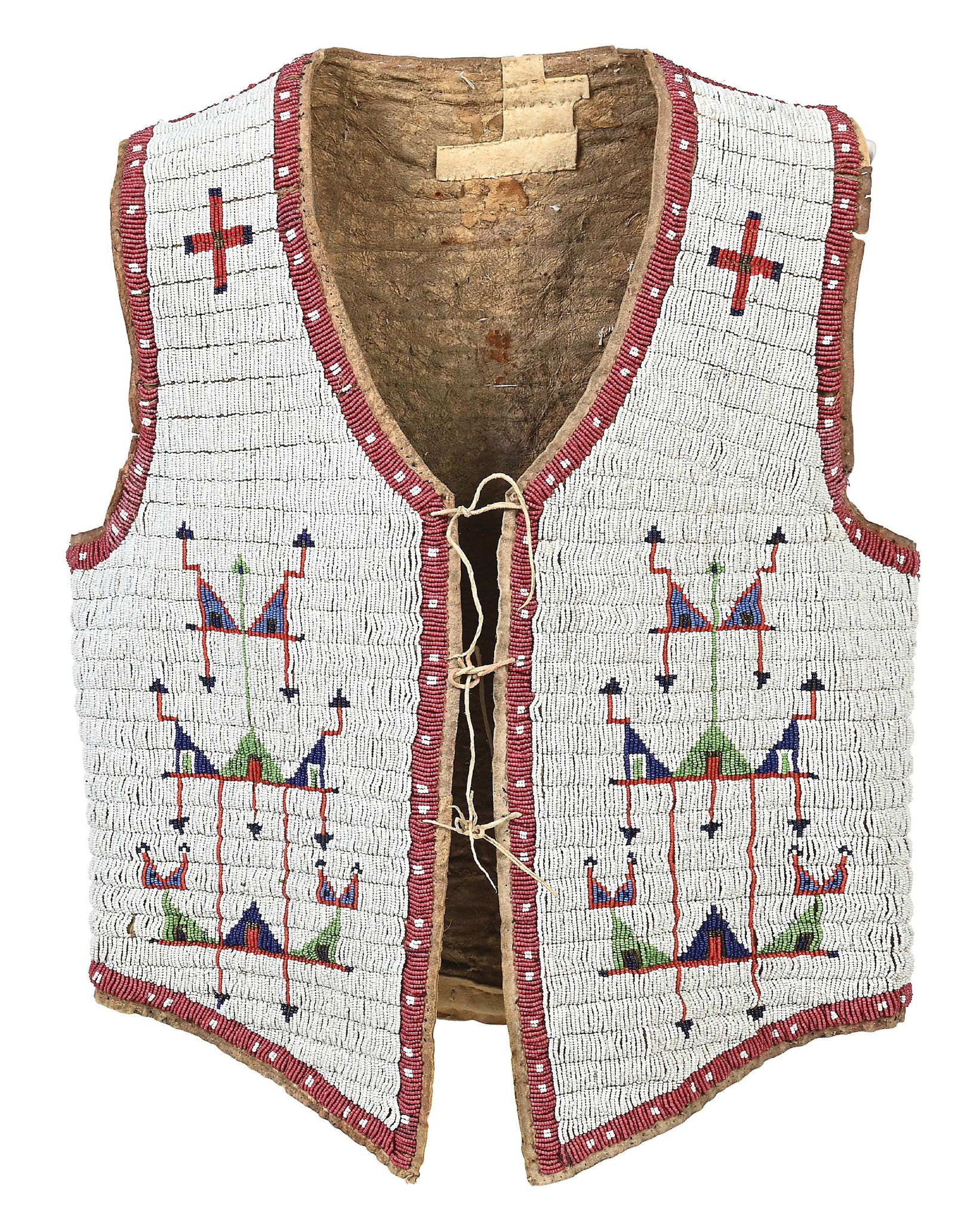SIOUX (LAKOTA) MEN'S BUFFALO HIDE VEST (1 of 5)