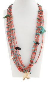 ZUNI (A:SHIWI) CORAL & TURQUOISE
