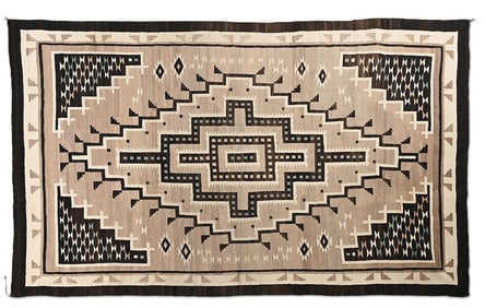 NAVAJO (DINÉ) TWO GREY HILLS RUG