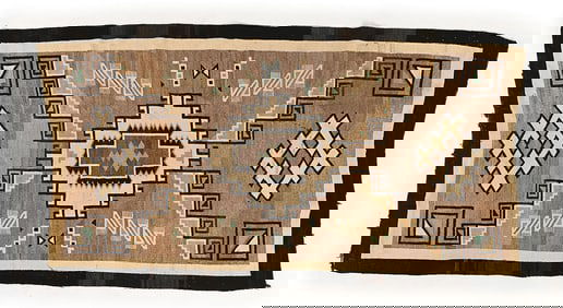 NAVAJO (DINÉ) RUG TWO GREY HILLS