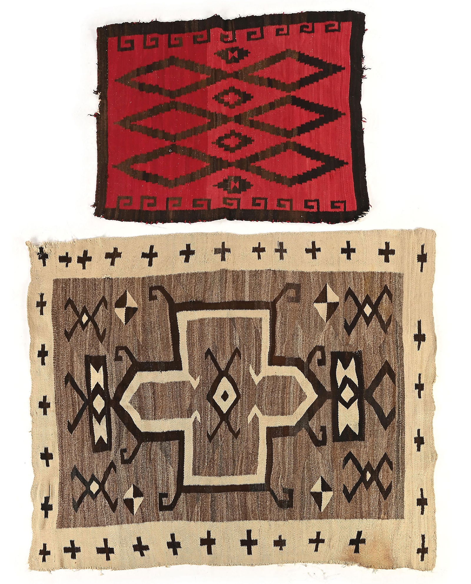 LOT OF 2: NAVAJO (DINÉ) WEAVINGS (1 of 5)