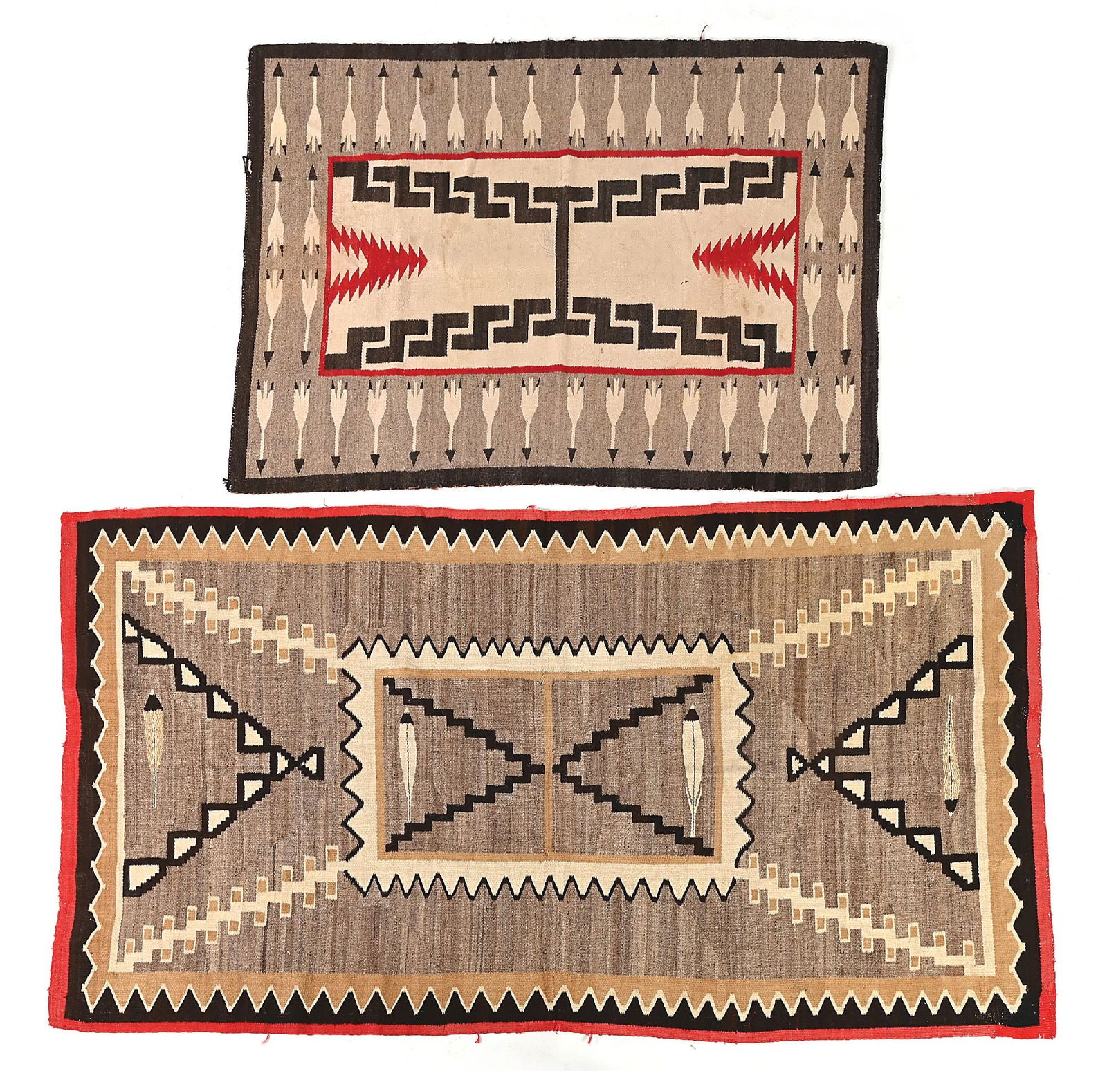 LOT OF 2: NAVAJO (DINÉ) WEAVINGS (1 of 5)
