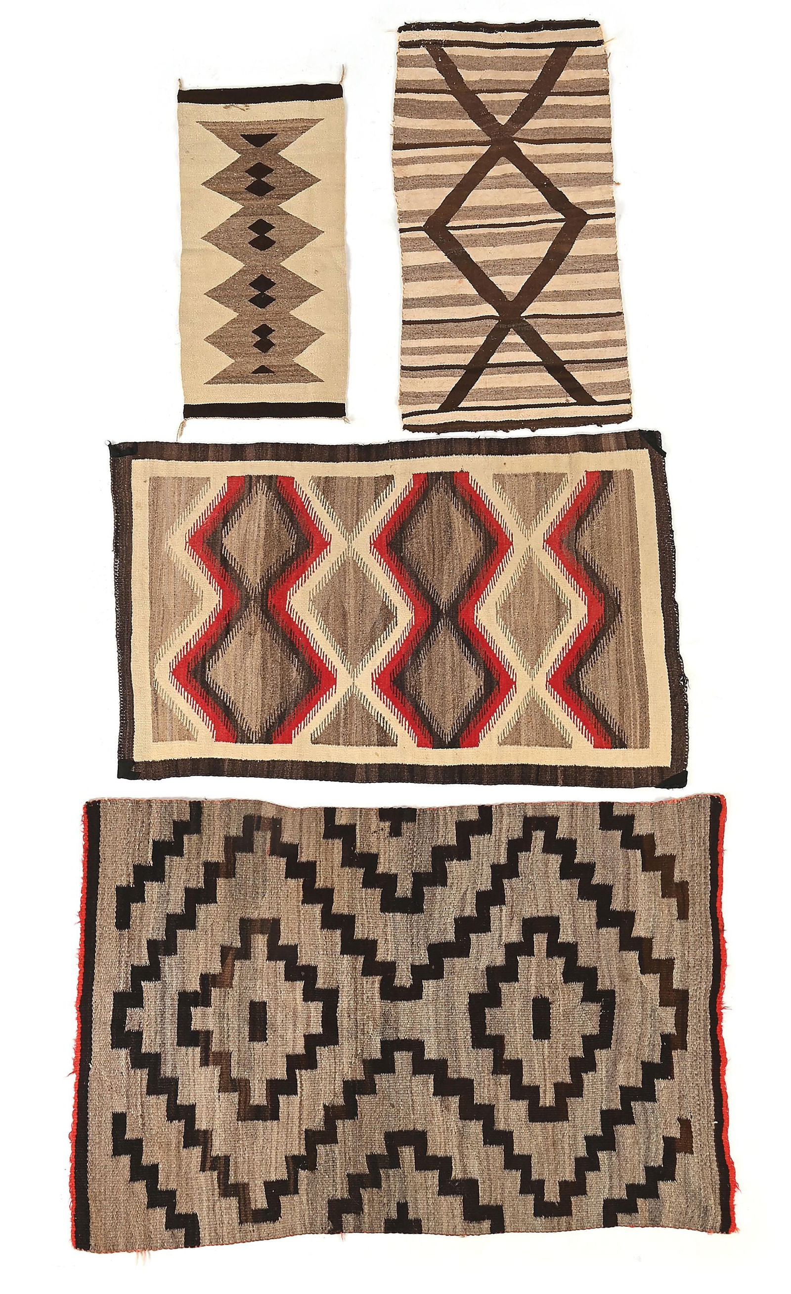 LOT OF 4: NAVAJO (DINÉ) WEAVINGS (1 of 7)