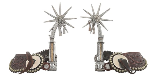 BRASS MOUNTED MEXICAN SPURS