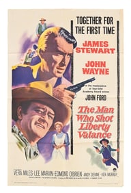 THE MAN WHO SHOT LIBERTY VALANCE ONE-SHEET MOVIE POSTER