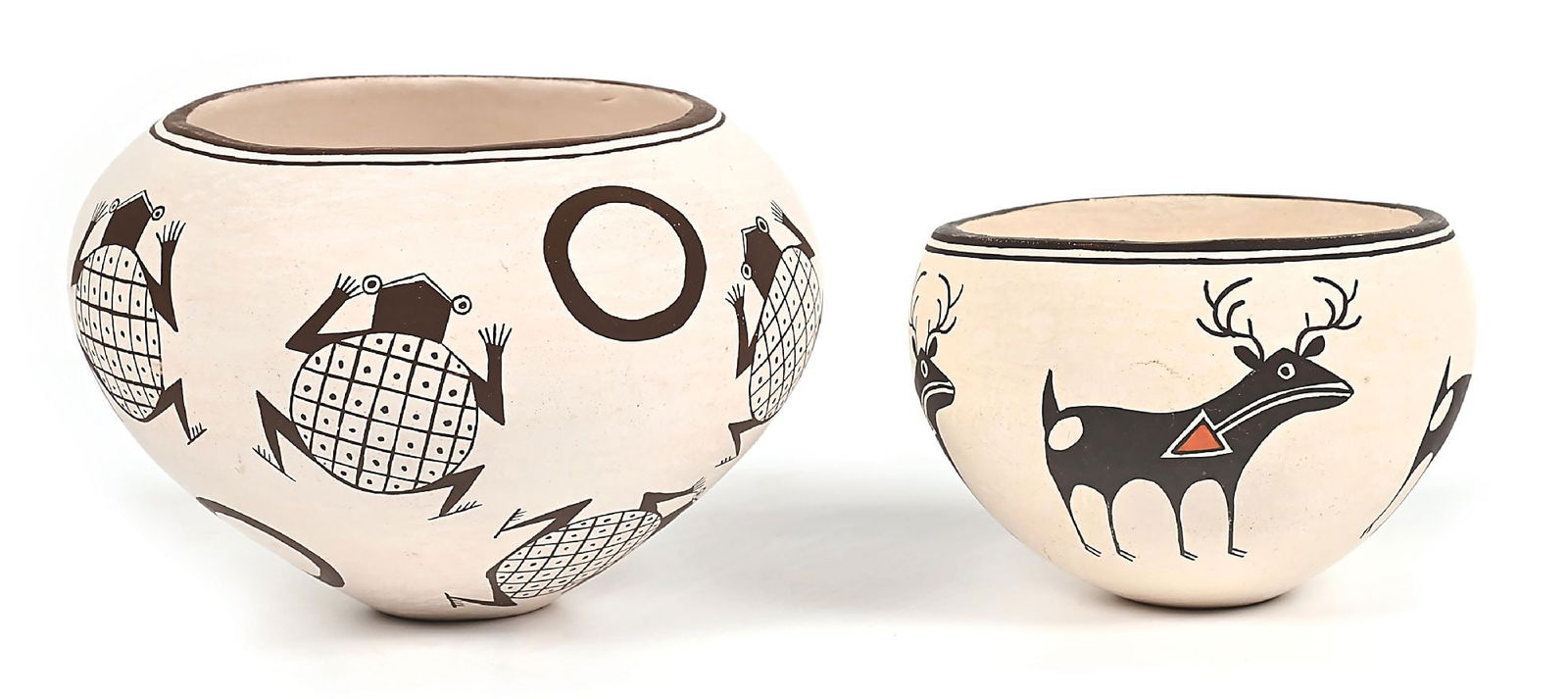 LOT OF 2: ACOMA (ÁAK’U) POTTERY ITEMS (1 of 6)