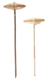 LOT OF 2: PLAINS STONE CLUBS