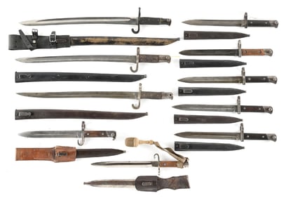 LOT OF 10: AUSTRIAN BAYONETS.