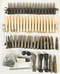 LARGE LOT OF TRAINING AMMUNITION AND ACCESSORIES.