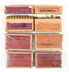LOT OF 6: WINCHESTER VINTAGE TWO-PIECE AMMUNITION BOXES.
