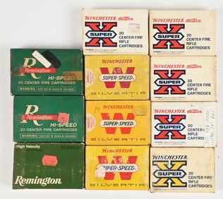 ELEVEN BOXES OF .300 H&H MAGNUM AND .375 H&H AMMUNITION.