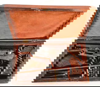 (A) ENGRAVED MANHATTAN ARMS NAVY SINGLE ACTION PERCUSSION REVOLVER IN CASE.