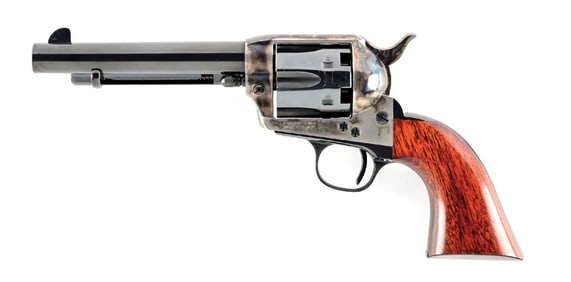(A) UBERTI MODEL 1873 CATTLEMAN SINGLE ACTION PERCUSSION REVOLVER.