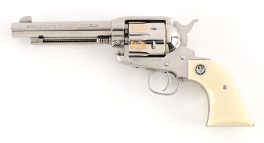 (M) SPECIAL EDITION ENGRAVED RUGER VAQUERO SINGLE ACTION REVOLVER WITH CASE.