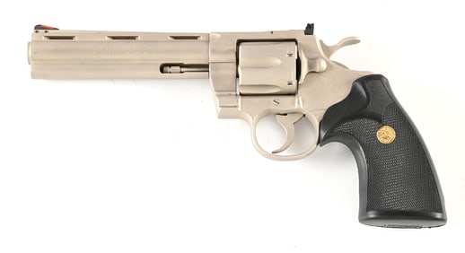 (C) COLT PYTHON .357 MAGNUM DOUBLE ACTION REVOLVER WITH COLTGUARD FINISH (1975).