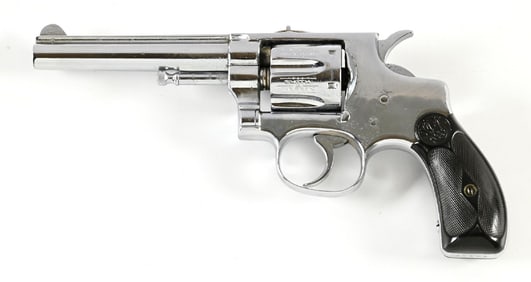 (C) SMITH & WESSON FIRST MODEL HAND EJECTOR DOUBLE ACTION REVOLVER.