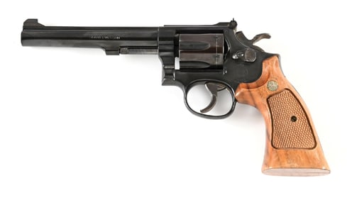 (M) SMITH & WESSON MODEL 17-4 DOUBLE ACTION REVOLVER.