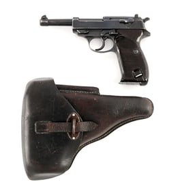 (C) WALTHER P.38 SEMI-AUTOMATIC PISTOL WITH HOLSTER.