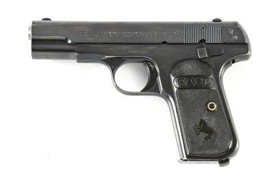(C) COLT 1903 POCKET HAMMERLESS SEMI AUTOMATIC PISTOL (1921).