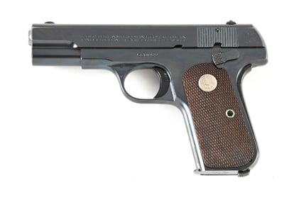 (C) COLT 1903 POCKET HAMMERLESS SEMI AUTOMATIC PISTOL (1939).