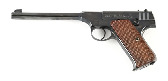 (C) COLT PRE-WOODSMAN .22 LR SEMI AUTOMATIC PISTOL (1926).