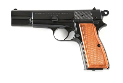 (C) BELGIAN BROWNING HI-POWER 9MM SEMI AUTOMATIC PISTOL (1968).