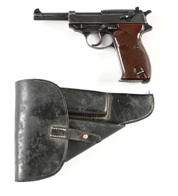 (C) WWII WALTHER P38 SEMI-AUTOMATIC PISTOL.