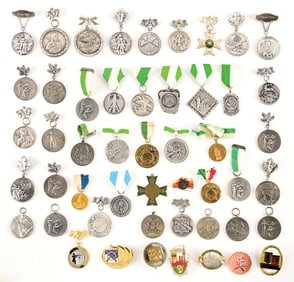 LOT OF GERMAN SCHUETZEN MEDALS.
