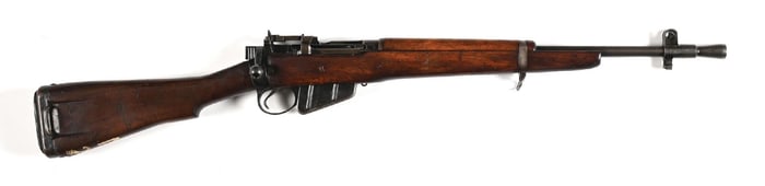 (C) FAZARKERLEY NO. 5 MK1 BOLT ACTION JUNGLE CARBINE.