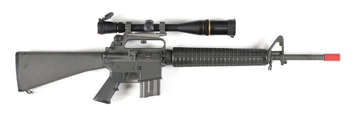 (M) PRE-BAN COLT AR-15 A2 HBAR SPORTER SEMI-AUTOMATIC RIFLE WITH LEUPOLD OPTIC.