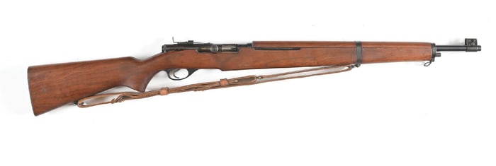 (C) SPRINGFIELD MODEL 87M GARAND TRAINER STYLE SEMI-AUTOMATIC RIFLE.