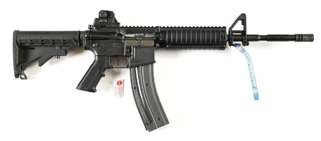 (M) COLT M4 CARBINE .22 LR SEMI-AUTOMATIC RIFLE.