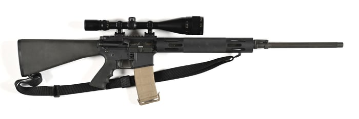 (M) BUSHMASTER XM-15 E2S VARMINTER SEMI-AUTOMATIC RIFLE.