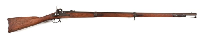 (A) SAVAGE MODEL 1861 CONTRACT PERCUSSION MUSKET ATTRIBUTED TO PVT ALEXANDER HOGG, 11TH RHODE ISLAND