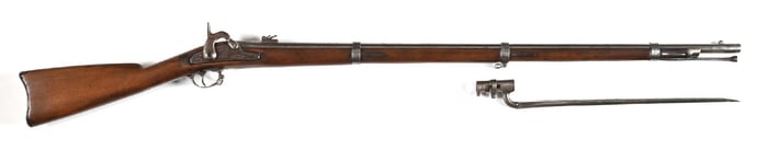 (A) E. ROBINSON MARKED US MODEL 1861 PERCUSSION RIFLE MUSKET.