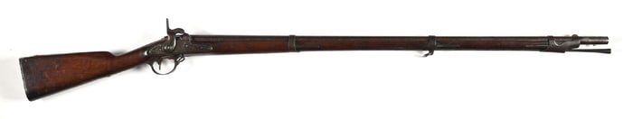 (A) U.S. SPRINGFIELD MODEL 1842 PERCUSSION MUSKET.