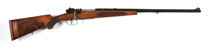 (C) ENGRAVED BOLT ACTION MAUSER SPORTING RIFLE.