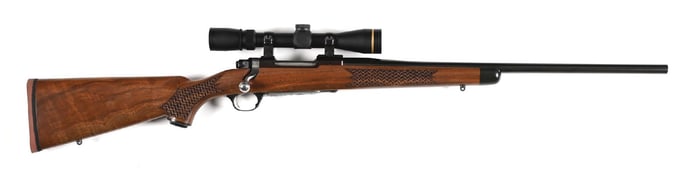 (M) RUGER M77 HAWKEYE BOLT ACTION .358 WINCHESTER RIFLE, NUMBERED 1 OF 150.