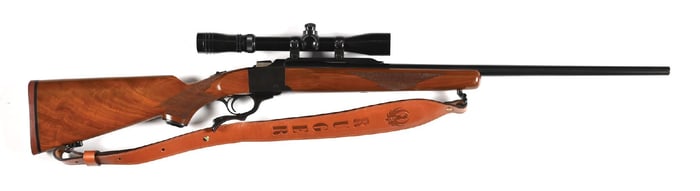 (M) RUGER NO. 1 .22-250 REMINGTON SINGLE SHOT RIFLE.