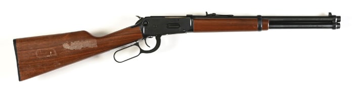 (M) WINCHESTER MODEL 94AE LEVER ACTION SADDLE RING TRAPPER CARBINE IN .44 MAGNUM.