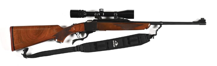 (M) RUGER NO. 1 .243 WINCHESTER SINGLE SHOT RIFLE.