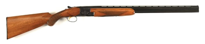 (M) SUPERIOR GRADE CHARLES DALY MIROKU SUPERPOSED 28 BORE SHOTGUN WITH BOX.